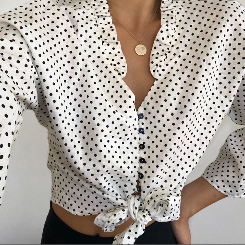 Zara Front-Tie Top